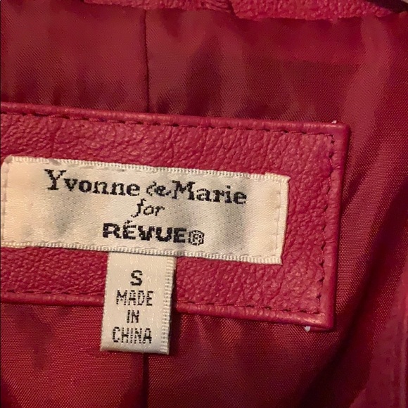 Yvonne Marie for Révue size S red leather fitted - Picture 3 of 6